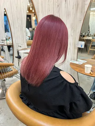 セミロング 🩵縮毛矯正/ブリー チ/髪質改善/いつかのヘアスタイル