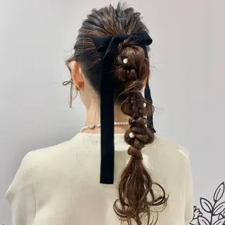 ヘアアレンジ ベージュ/アレンジ /横浜/杉本千夏のヘアスタイル