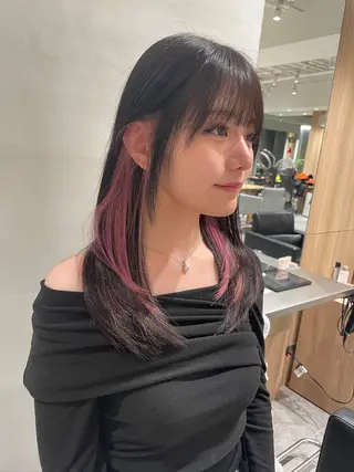 セミロング 💓ロング韓国ヘア ~Kirara💓のヘアスタイル