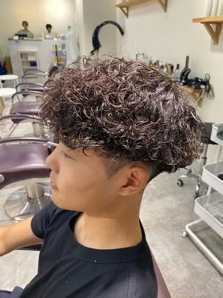 パーマ メンズ パーマ特化/フェザー パーマシャドウ/真生のヘアスタイル