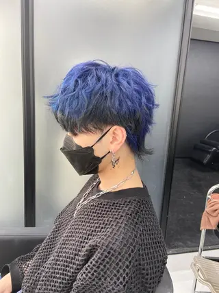 ショート カラー メンズ ミルボンAujua認定サロン Ria OSAKA 梅田所属・メンズ、エクステ特化 Ryuのヘアスタイル