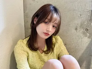 ミディアム Rubik's 茶屋町原田のヘアスタイル