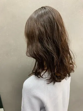 セミロング パーマ 西新/siohair 似合わせ/石尾刻矢のヘアスタイル