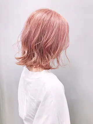 ミディアム カラー パーマ ヘアアレンジ EIGHTSOL博多 筑紫口店 溝口里穂のヘアスタイル