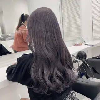 カラー 🍀暗め透け感🍀 赤み消しカラー🍀のヘアスタイル