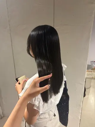 ロング カラー Jr.スタイリスト ヨシノヒメカ　梅田のヘアスタイル