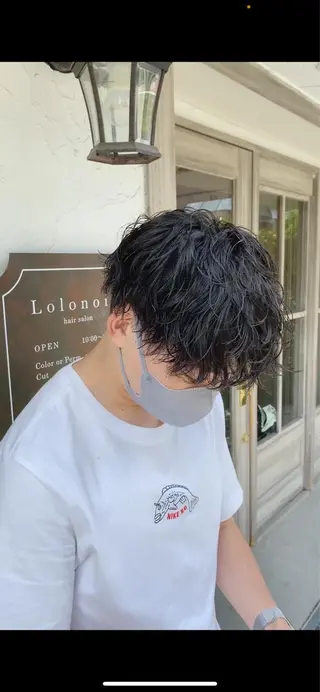 ショート パーマ メンズ メンズパーマ 西條真治のヘアスタイル