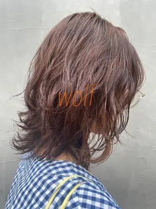 ミディアム パーマ 🤎指名No.1ハイ トーン🤎日向花🤎のヘアスタイル