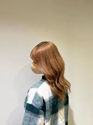 セミロング カラー ヘアアレンジ 北九州美容室 🇰🇷mahiroのヘアスタイル