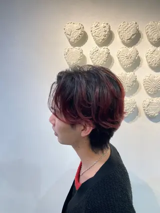 ショート カラー メンズ wakana／ メンズカット／カラーのヘアスタイル