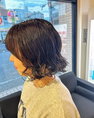 ミディアム 🫧顔周りカット 🫧樫村優香のヘアスタイル