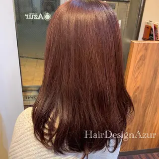 セミロング カラー HairDesign Azurのヘアスタイル