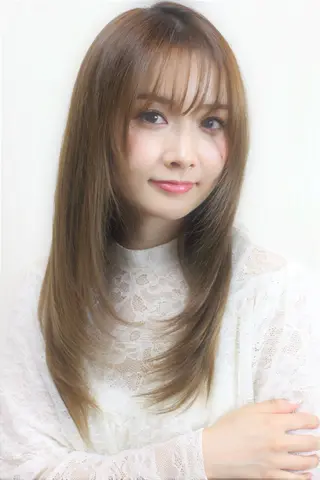 セミロング カラー パーマ 山村 伸一のヘアスタイル