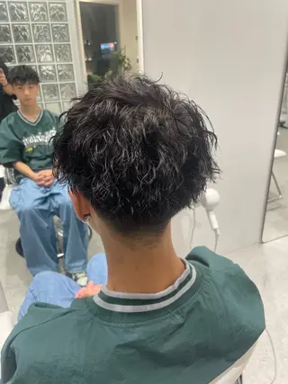 パーマ メンズ 無料ショートモデル 募集中❗️秋山ひらいのヘアスタイル