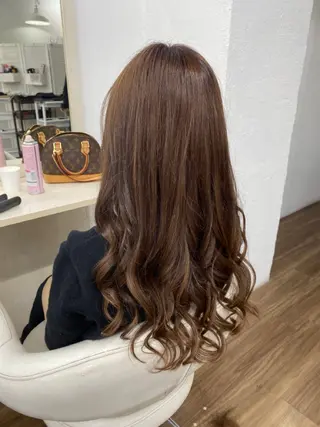 ロング カラー GLOSS 心斎橋 山上のヘアスタイル