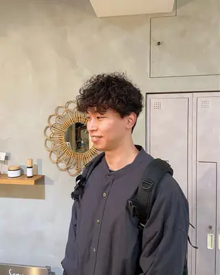 ショート メンズ特化ショート/ センターパート/福田のヘアスタイル