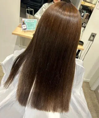 ロング 新村 捺のヘアスタイル