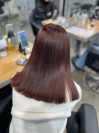 カラー 🤍ベージュ/透明感 韓国ヘア/まりん🤍のヘアスタイル