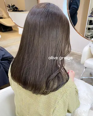 セミロング カラー kohana 🎀韓国ヘア🎀🤍のヘアスタイル