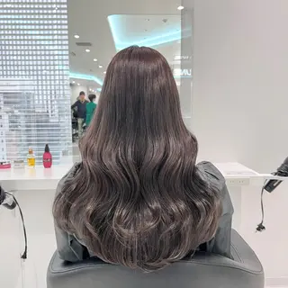 ロング カラー 艶髪グレージュ特化/ CHIKARAのヘアスタイル