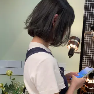 ショート カラー 髪質改善カラー ケアブリーチ/タムのヘアスタイル