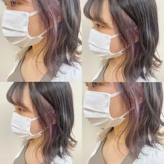 ショート カラー ヘアアレンジ 🌈haru🌻 藤沢ハイトーン🌈のヘアスタイル