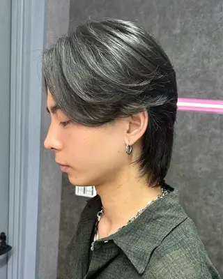 ミディアム メンズ メンズ専門 スタイリスト前田雄輝のヘアスタイル