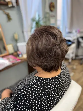 ショート カラー bloomPremium所属・岡山美容院bloom HONOKAのヘアスタイル