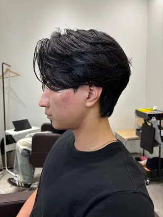 メンズ kalm所属・✵TAKUMI/ 横浜/センターパートのヘアスタイル