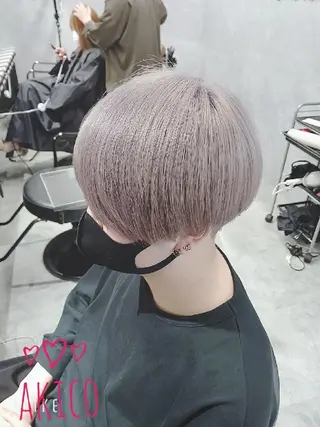 カラー メンズ ミディアム LUXBE GALLERY なんば駅前店所属・ラックスビーギャラリ ー AKICOのヘアスタイル