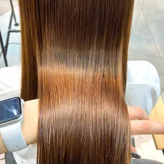 ロング カラー 酸性ストレート・ メンズ 三原 楊子のヘアスタイル