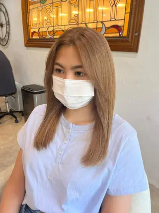 ロング カラー 💛ハイトーン💛 りむのヘアスタイル