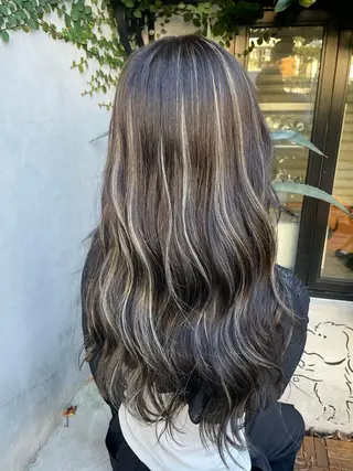 ロング カラー パーマ メンズ キッズ Dimo＆所属・ハイライトカラー /ダイスケのヘアスタイル