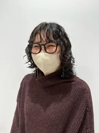 ミディアム パーマ hollo原宿所属・パーマ/ハイトーン 🎀Rumiのヘアスタイル