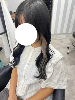 ロング カラー スズキ マリンのヘアスタイル