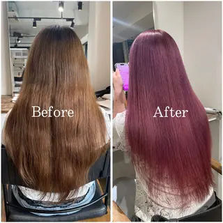 ロング カラー ムラ修正/ ハイトーン💖Riaのヘアスタイル