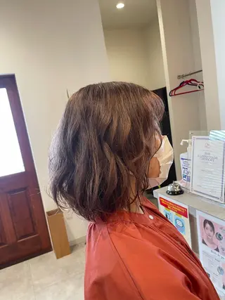 ミディアム カラー riddle hair(駒生)所属・山越 美裕樹のヘアスタイル