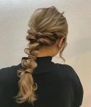 セミロング ヘアアレンジ 沖縄/ヘアアレンジ /ナカノのヘアスタイル