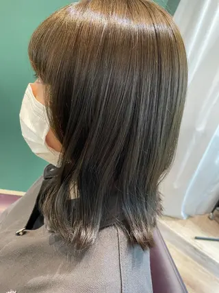 ミディアム カラー 韓国/顔周りカット /キム チョウヒのヘアスタイル