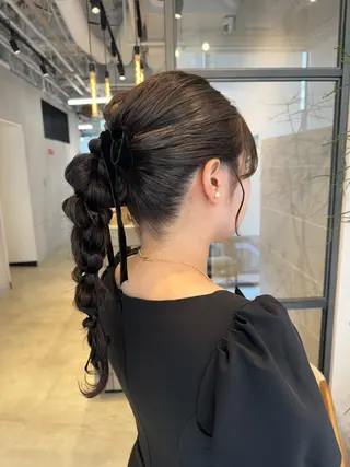 ヘアアレンジ 透明感カラー✨艶髪 制作🌱山根あゆみのヘアスタイル