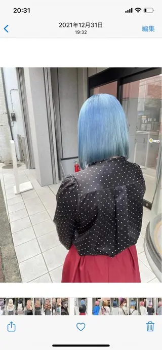 ミディアム カラー ヘアアレンジ Bob&ハイトーン 専門家CHIHIROのヘアスタイル