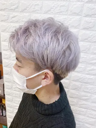 カラー メンズ 福森 みずきのヘアスタイル