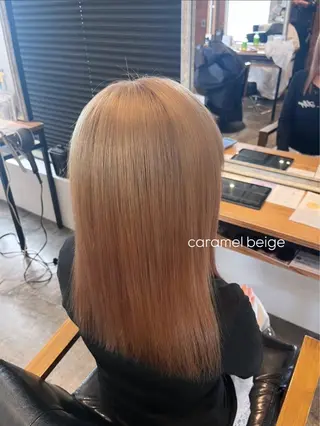 ミディアム カラー ⋆*ブリーチカラ ー/愛佳.⋆𝜗𝜚のヘアスタイル