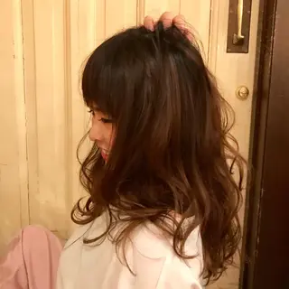 ロング カラー MIZUKI🫧ྀི 韓国ヘアAFLOATのヘアスタイル