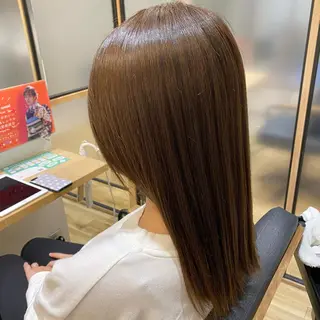 セミロング ついざき はるかのヘアスタイル