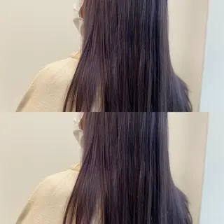 セミロング カラー AVANCE京橋所属・ハイトーンヘア/ 島崎　タクミのヘアスタイル