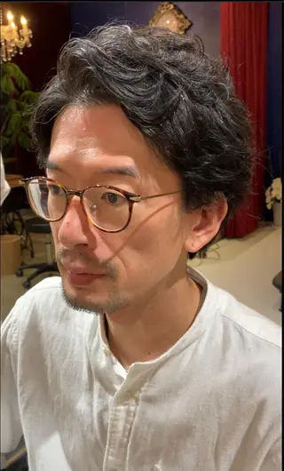 ショート パーマ 宮嶋 勇輔のヘアスタイル