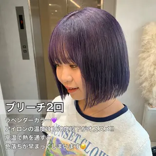 ショート amu/ブリーチなし ダブルカラーのヘアスタイル