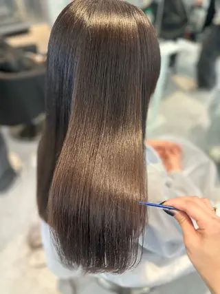 ロング カラー パーマ 縮毛矯正/ネイル 🌻ひまわり🌻のヘアスタイル