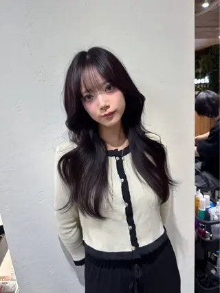 ロング 韓国風パーマ/ 韓国ヘア/大森千寛のヘアスタイル